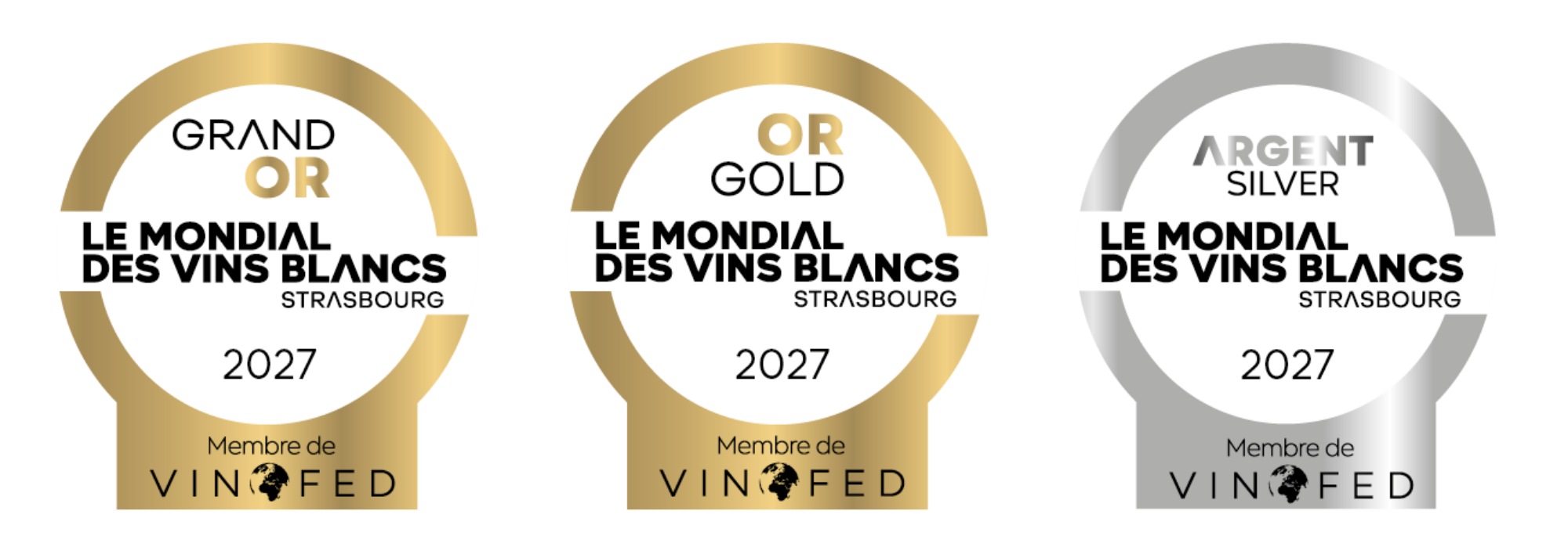 Médailles Mondial des Vins Blancs Strasbourg