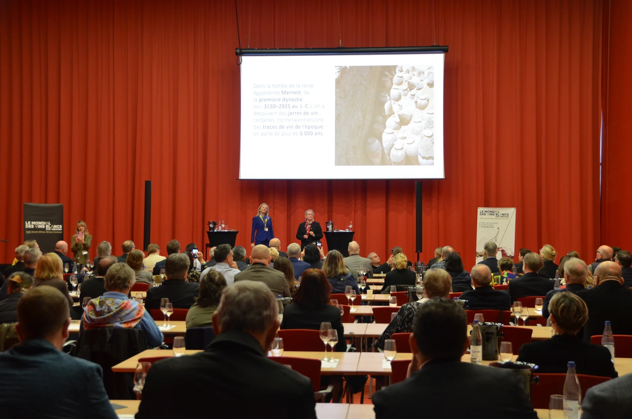 les jurys assistent à la masterclass du Mondial des Vins Blancs 2026 Strasbourg events